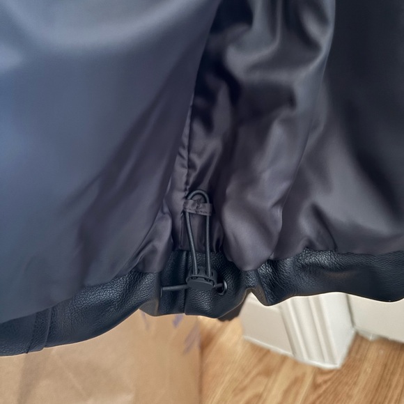 Calvin Klein Women's Classic Black Faux Leather Jacket - Picture 13 of 14